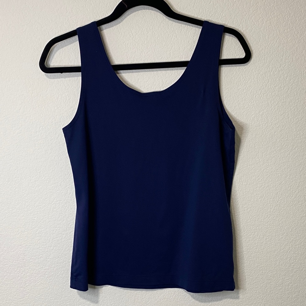 Chico’s Navy Blue Women's Tank Top Sleeveless - Picture 3 of 4